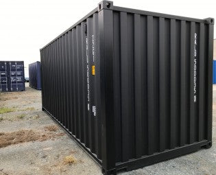 Containers maritime standards de 20 pieds par 8 couleur noir neuf
