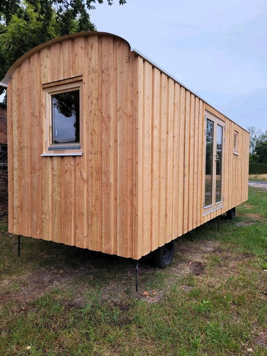 Remorque petite maison mobile 20 pieds x 8, isolée 4 saisons, non finie, avec installation de toilettes