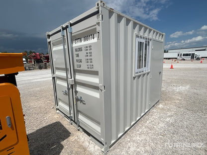 Container 10 Pieds avec Porte d'Homme et Fenêtre Isolée - Idéal pour Stockage Sécurisé et Confortable