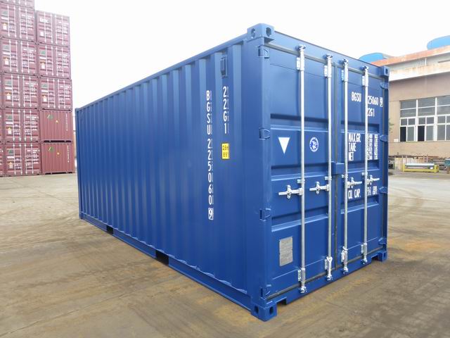 📦 Conteneur Maritime 20 Pieds – Standard (Bleu)