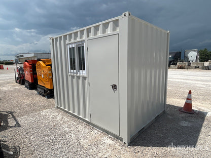 Container 10 Pieds avec Porte d'Homme et Fenêtre Isolée - Idéal pour Stockage Sécurisé et Confortable