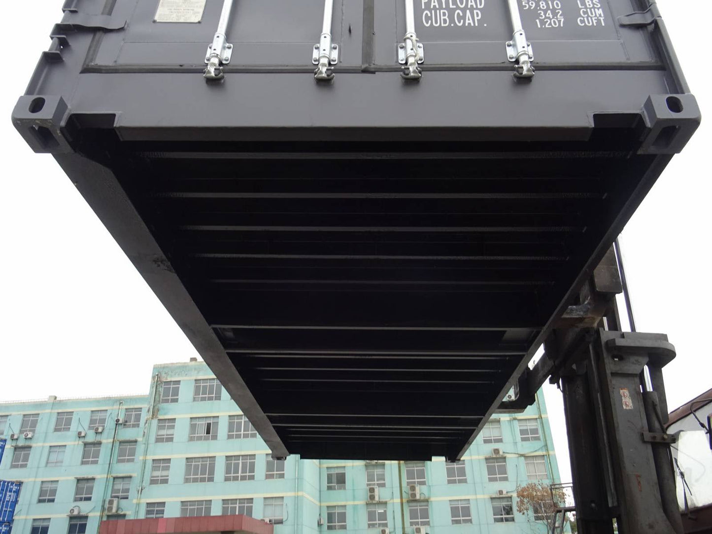 Container 20 Pieds Open Side Neuf - Accès Facile et Spacieux pour Stockage et Transport Gris