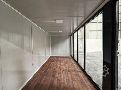 Bureau Mobile 20 Pieds avec Structure en Acier et Revêtement en Vitre - Prêt à l'Emploi