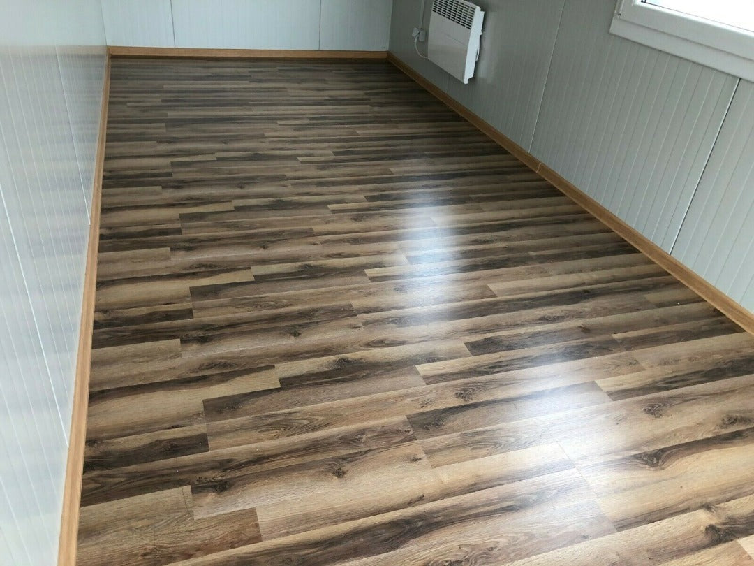 Containers Bureau mobile 20pieds  recouvert en Bois ouvert et vitré sur une largeur largeur